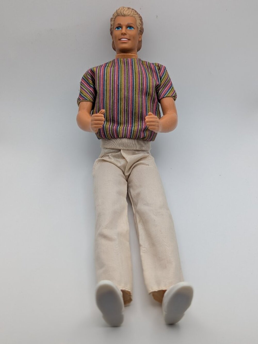 1980s Vintage Ken Doll Striped Shirt Outfit